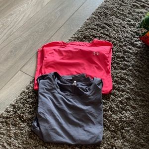 Under Armour workout tee shirts.